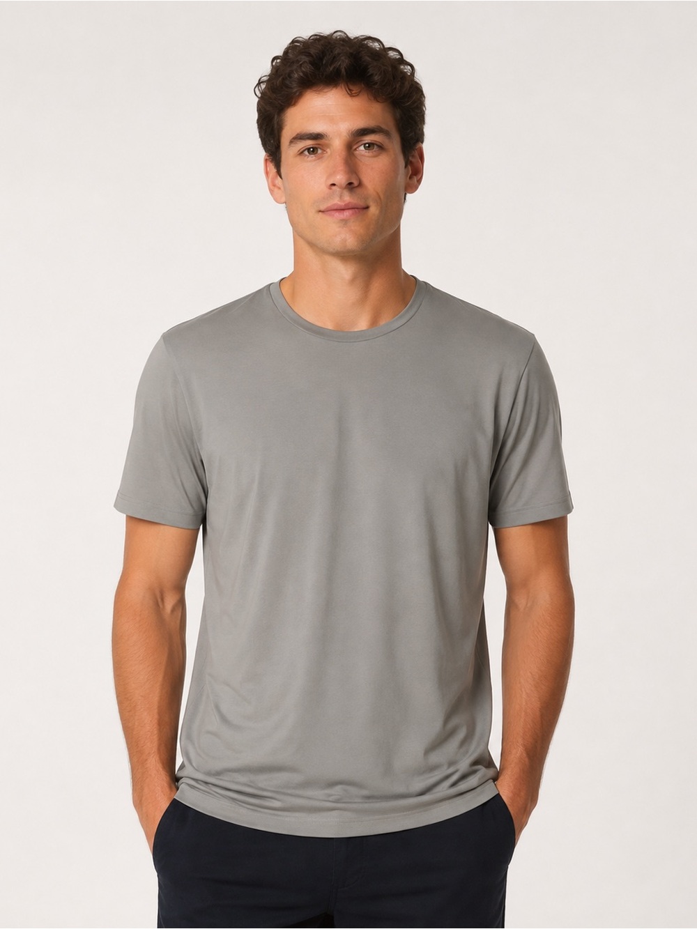 Duluth Trading Co Armachillo Gray Performance T Shirt 2XL Cooling Stretch Active